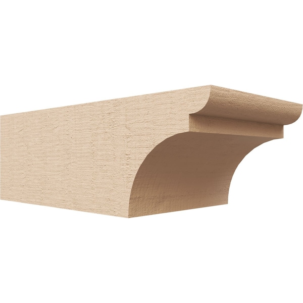 Ekena Millwork 6in. W x 4in. H x 12in. L Yorktown Woodgrain TimberThane Rafter Tail, Primed Tan RFTUR06X04X12YORRCPR - main